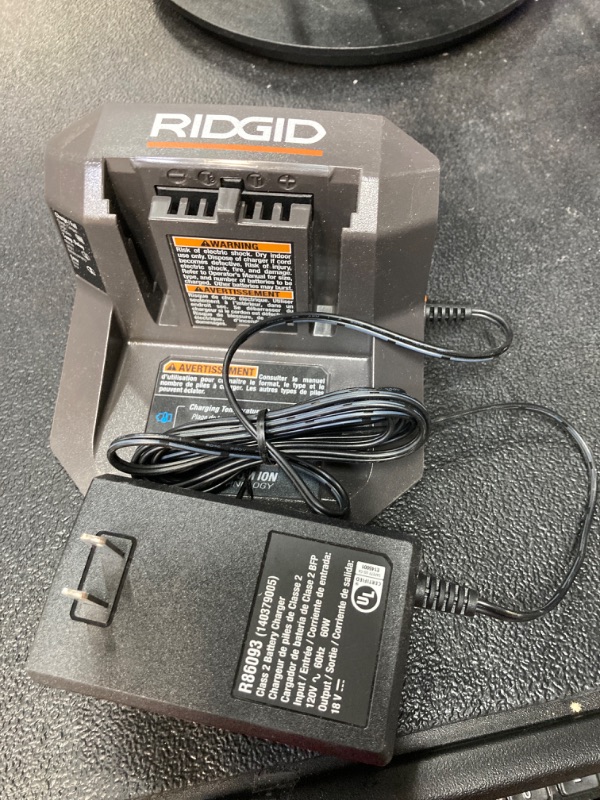 Photo 2 of RIDGID 18V Lithium-Ion Charger