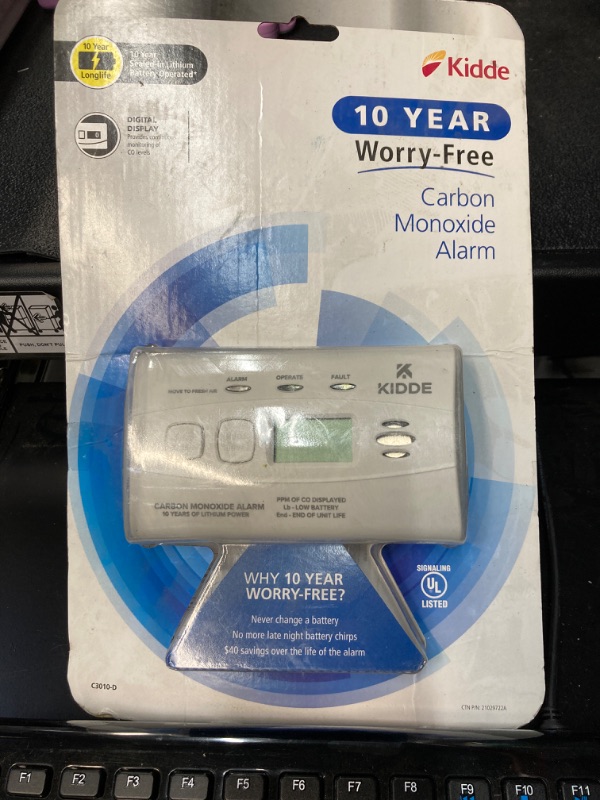 Photo 2 of Kidde 10 Year Worry-Free Sealed-In Lithium Battery Carbon Monoxide Detector with Digital Display