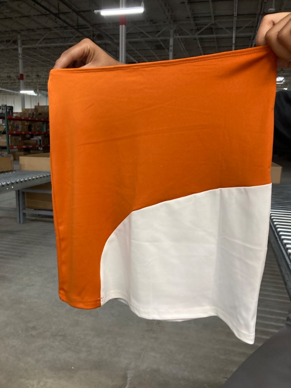 Photo 1 of Dark Orange & White 2-Piece Set