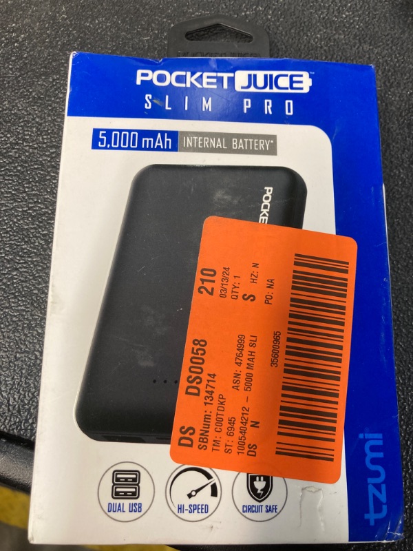 Photo 2 of Pocket Juice SLIM Pro 5,00mAH Internal Battery, Black