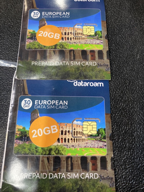 Photo 3 of 20GB Bundle - Europe Data SIM Card - 33 Countries - 4G Speed - Dataroam - Cellhire