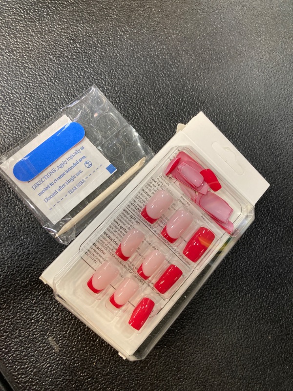 Photo 1 of Red Tip Press Ons