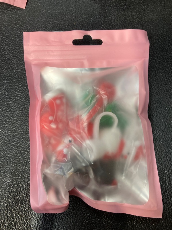 Photo 1 of 5 pcs Christmas Straw Covers Cap Toppers Compatible with Stanley 30&40 oz Tumbler Cups,Reusable Cute Silicone Straw Tips Lids Protectors for 0.4 in/10mm Stanley Cups Straws Accessories 31-5 pcs