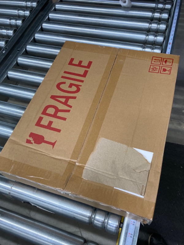 Photo 1 of FrameWorks 12” x 16” White Wooden Shadow Box Frame – Soft Felt Back, Tempered Glass, and Included Elegant White Ball Push Pins White 12"x16"