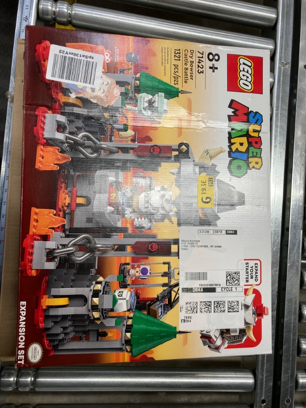 Photo 3 of LEGO Super Mario Dry Bowser Castle Battle Expansion Set 71423, Buildable Game with 5 Super Mario Figures, Collectible Playset to Combine with a Starter Course, Super Mario Gift Set for Kids Ages 8-10