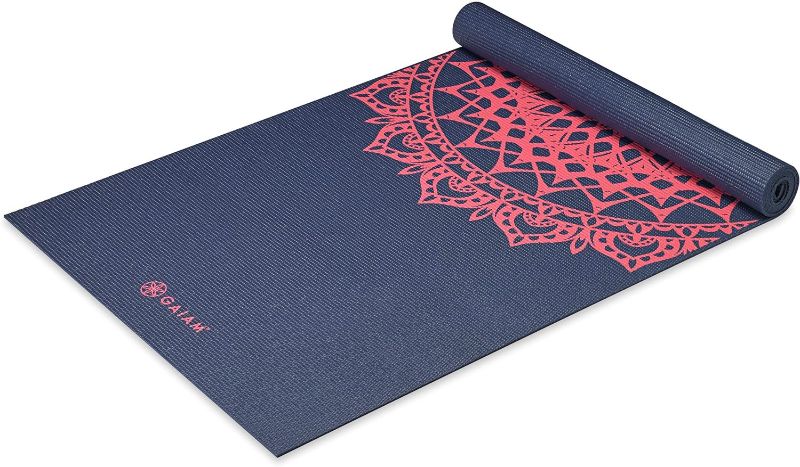 Photo 1 of Gaiam Print Yoga Mat, Non Slip Exercise & Fitness Mat for All Types of Yoga, Pilates & Floor Exercises