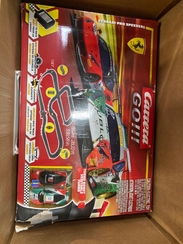 Photo 3 of Carrera GO!!! Electric Powered Slot Car Racing Kids Toy Race Track Set 1:43 Scale, Ferrari Pro Speeders