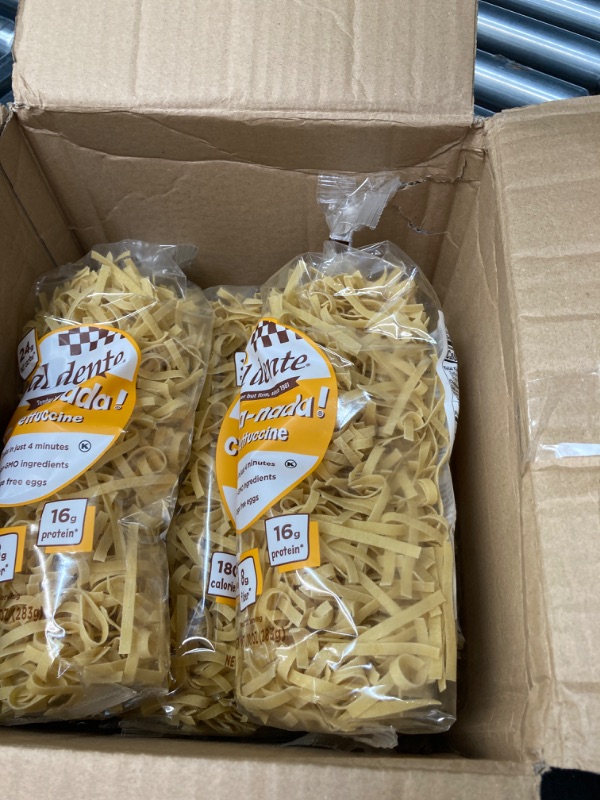 Photo 2 of Al Dente Carba-Nada Egg Fettuccine 10 Ounce (Pack of 1) Bag
5 bags in one box