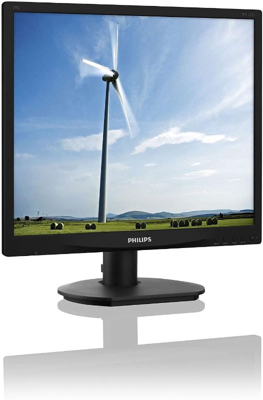 Photo 1 of Philips Monitors 19S4QAB 19-Inch Monitor, Speakers (1280 x 1024 @ 60 Hz, 5ms, 250 cd/m², DVI/VGA), Black https://amzn.eu/d/g55RB9C