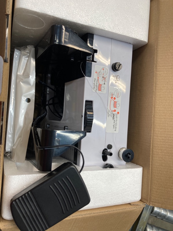 Photo 1 of Sewing Machine, Mini Sewing Machine for Beginners and Kids, Portable Electric Sewing Machine, 38 Stitches Adjustable Speed Speed with Foot Pedal & Sewing Kit (Newest Upgrade Version)
