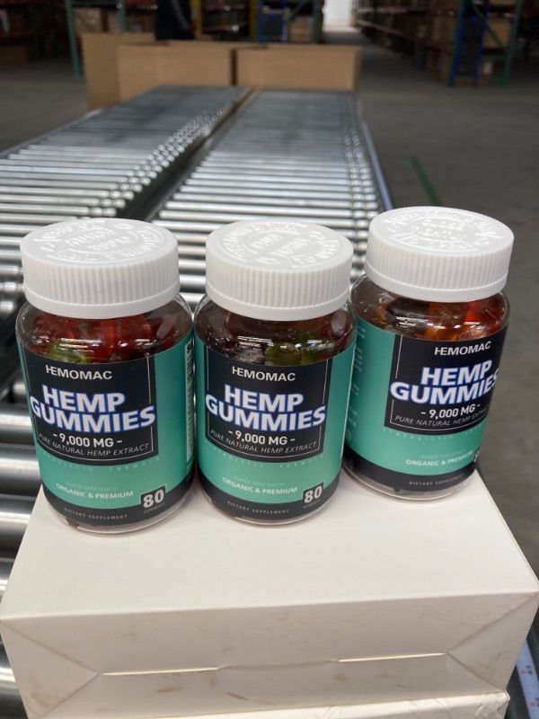 Photo 2 of 3 Packs  Gummies Extract Strengthen High Potency - Pure Hemp Oil CO2 Extract Sugar Free Made in US