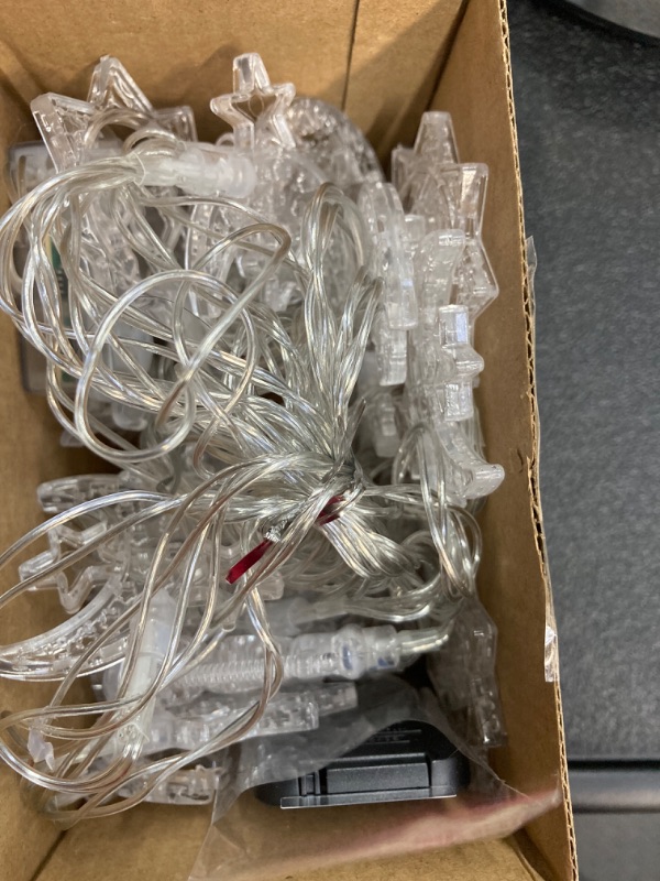 Photo 1 of 16 ft Eid Ramadan String Lights 88 LEDs, 8 Modes Eid Mubarak Decorations Ramadan Lights for Home Battery Operated Timer Moon Star Castle Lantern LED Fairy Light for Window Tree Islamic Decor (Metal)