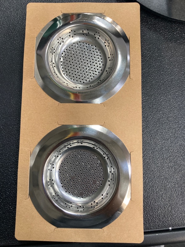 Photo 2 of 2 Pcs Sink Strainer for Most Kitchen Sink Drain Basket, Upgraded Double-Layer Safe Design Kitchen Sink Strainer (4.5 Inch)