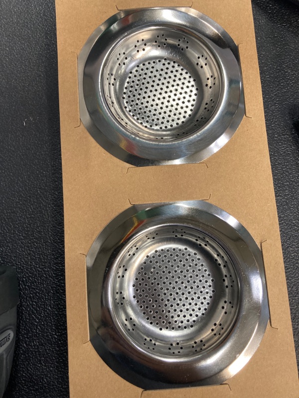 Photo 2 of 2 Pcs Sink Strainer for Most Kitchen Sink Drain Basket, Upgraded Double-Layer Safe Design Kitchen Sink Strainer (4.5 Inch)