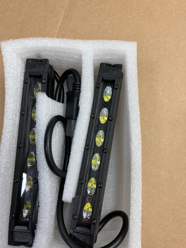 Photo 1 of Rough Country 6" Black Series Slimline CREE LED Light Bars | Pair - 70406ABL