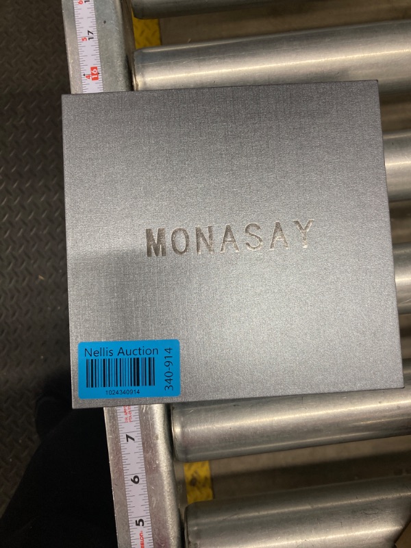 Photo 1 of MONASAY Wallet Case Compatible for Galaxy A34 5G, [RFID Blocking] Flip Folio Leather Cell Phone Cover with Credit Card Holder, Brown