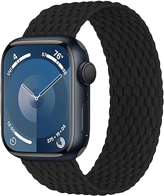 Photo 1 of ***2 PACK*** Braided Solo Loop for Watch Band 40mm 41mm 38mm 44mm 45mm 42mm Men/Women,Stretchy Nylon Sport wristband Strap for iWatch Bands