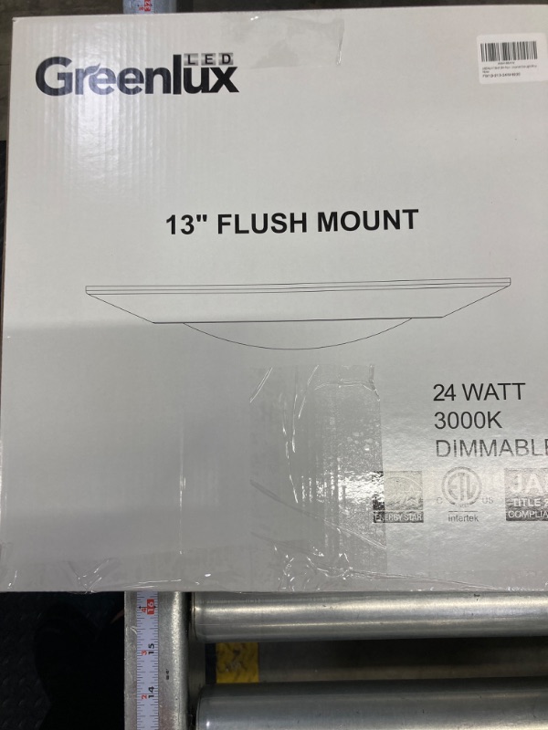 Photo 1 of 13inch Slim Round Flush Mount Ceiling Light,120V 24W 1850LM,3000K Warm White Dimmable LED Surface Mounted Disk Light?White? 13 Inch White