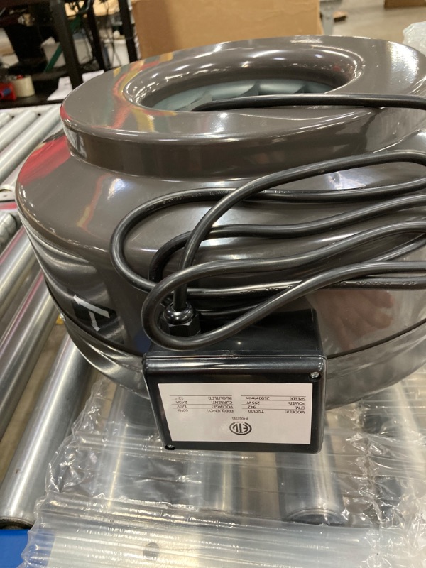 Photo 1 of 12 Inch Inline Duct Fan, 942 CFM Inline Fan Duct Exhaust Fan Constant Speed for for Grow Tent, Indoor Garden Ventilation, NSK/SKF bearings, ETL Listed