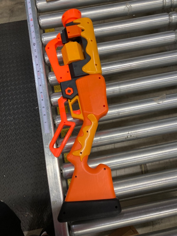 Photo 1 of NERF Roblox Adopt Me!: Bees! Lever Action Dart Blaster, Rotating 8-Dart Drum, 8 Elite Darts, Code to Unlock in-Game Virtual Item Frustration Free Packaging