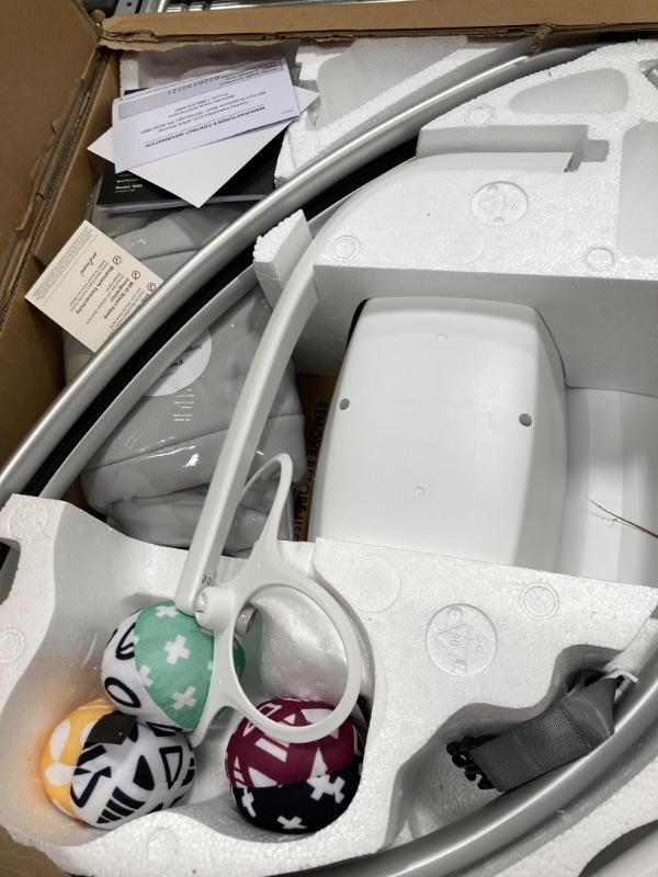 Photo 4 of 4moms MamaRoo Multi-Motion Baby Swing, Bluetooth Baby Swing with 5 Unique Motions, Grey