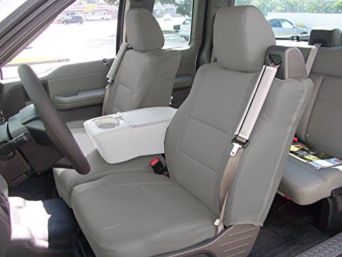 Photo 1 of Iggee for 2004-2008 Ford F-150 Built in Seatbelt Type Artificial Leather Custom Exact fit 2 Front seat Covers (Grey) https://a.co/d/a5X4pFC