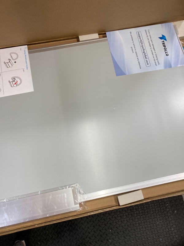 Photo 3 of Dry Erase Board and Cork Board Combo, Magnetic White Board Combination Bulletin Board for Office Wall, 36 x 24 Inches Push Pin Whiteboard Vision Board for Home Office with 3 Marker 1 Erase 6 Magnet 24 x36 inch