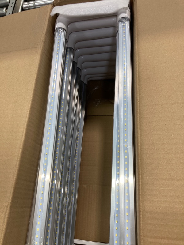 Photo 2 of 10 Pack 25W U Bend LED Tube Light T8 (60W Equivalent), V Shape, High Output 3375 LM 5000K Daylight,Medium Bi-Pin Base, Fluorescent Tubes Replacement, Ballast Bypass https://a.co/d/02rFyOHS