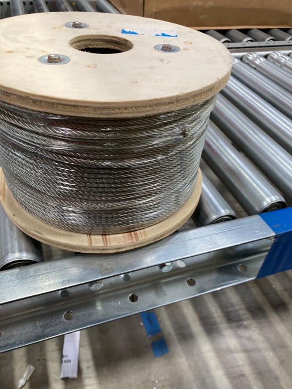 Photo 2 of HONYTA 304 Stainless Steel Cable Railing 3/16” x 500Ft,Wire Rope Marine Grade,Aircraft Cable 7x19 for Railing Decking Strands Construction for Rail, Deck and Wire Balustrade 3/16" 7 x 19 500Ft