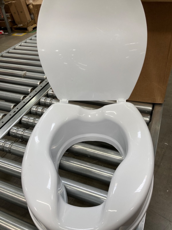Photo 1 of Dr. Maya Raised Toilet Seat for Seniors. Elevated Toilet Seat - 4 Inch Raised Toilet Seat with Lid for Seniors, Elderly, Handicapped, Adults - No Tools Required