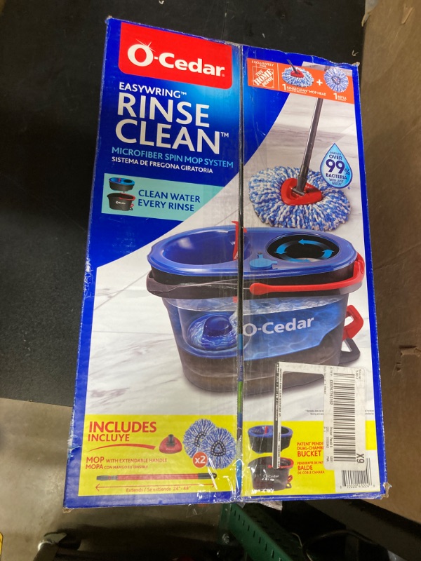 Photo 2 of Easy Wring Rinse Clean Deep Clean Microfiber Spin Mop and Bucket System (The Home Depot Exclusive)
