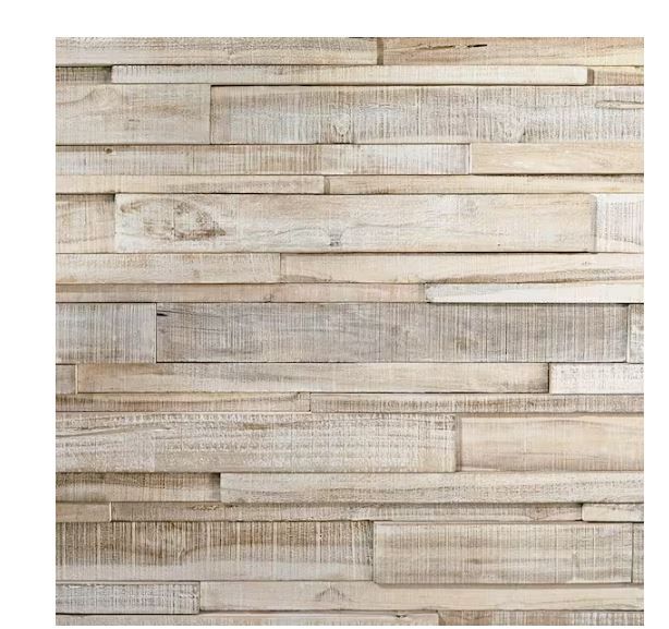 Photo 1 of 0.98 in. x 3.94 in. x 2.56 ft. Ultrawood Teak Linari White (18-Pack)
