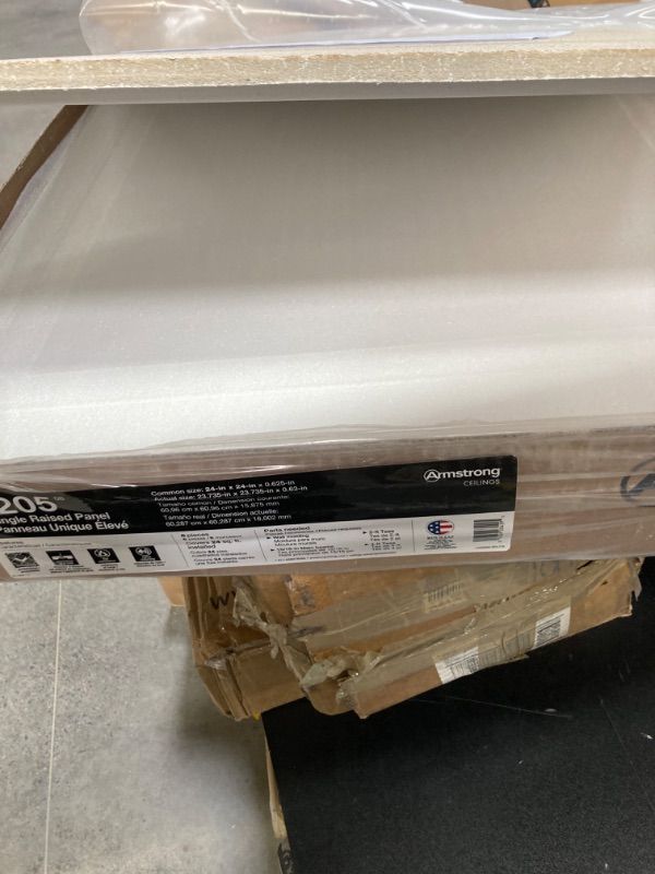 Photo 1 of 24 in. x 24 in. Tegular Single Raised Ceiling Tile (24 sq ft./case)
