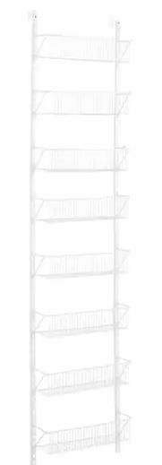 Photo 1 of ***(Missing parts, clips, hangers)***
8 Tier Over-the-Door Adjustable Pantry Organizer
