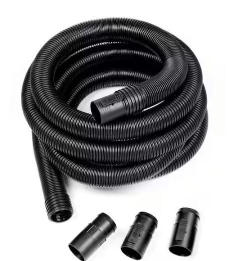 Photo 1 of 2-1/2 in. x 13 ft. DUAL-FLEX Tug-A-Long Locking Vacuum Hose for RIDGID Wet/Dry Shop Vacuums
