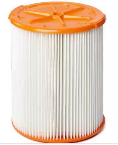 Photo 1 of HEPA Replacement Wet Dry Vacuum Filter for Most 5 Gallon and Larger RIDGID Shop Vacs (1-Pack)
