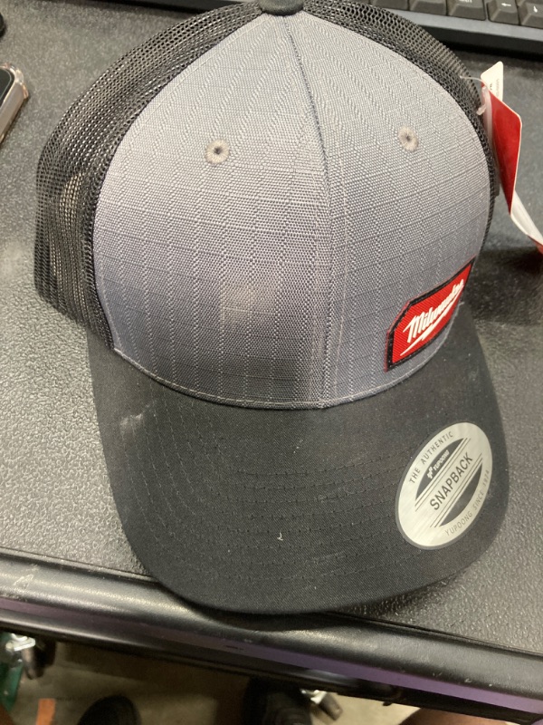 Photo 2 of Gridiron Gray Adjustable Fit Trucker Hat
