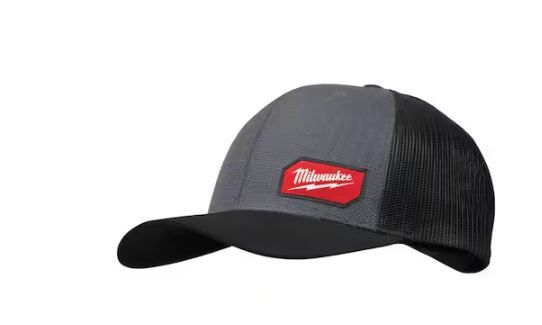 Photo 1 of Gridiron Gray Adjustable Fit Trucker Hat
