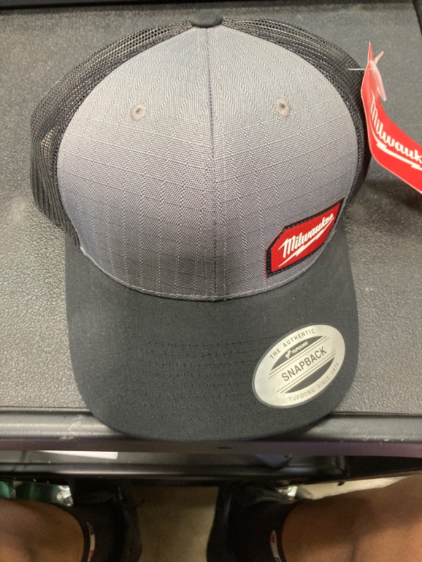 Photo 2 of Gridiron Gray Adjustable Fit Trucker Hat
