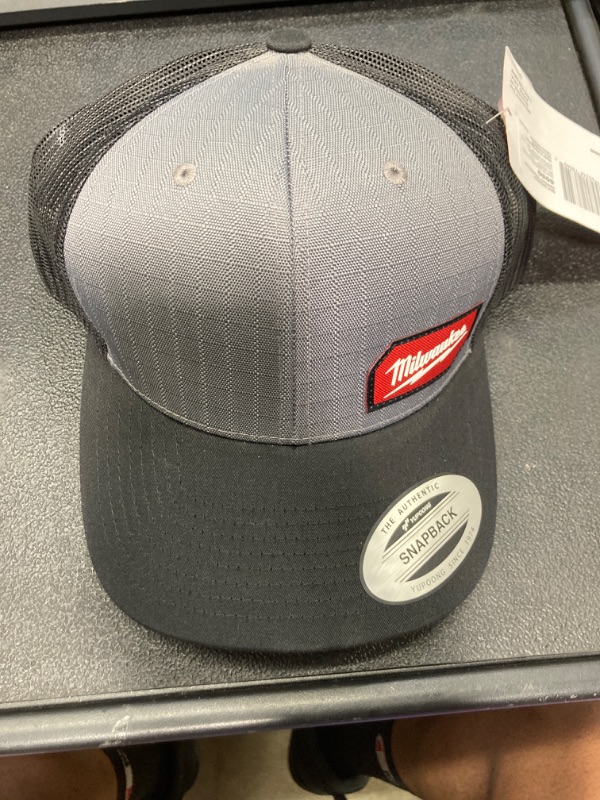 Photo 2 of Gridiron Gray Adjustable Fit Trucker Hat
