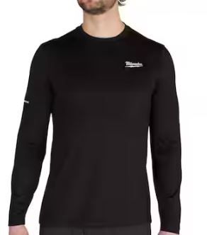 Photo 1 of Men's 2X-Large Black Workskin Crew Neck Base Layer
