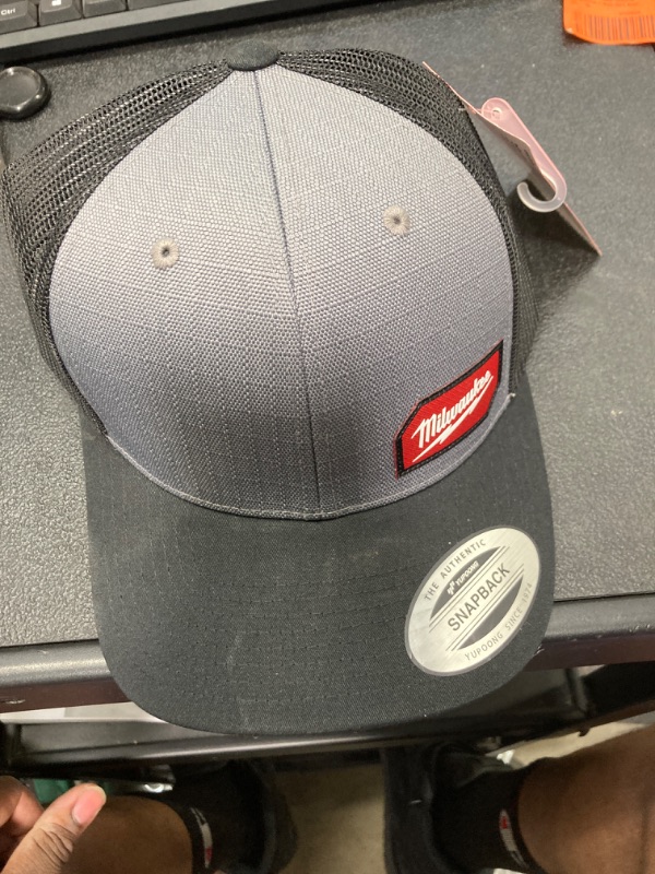 Photo 2 of Gridiron Gray Adjustable Fit Trucker Hat
