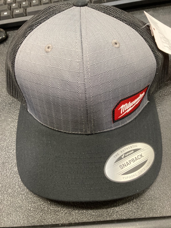 Photo 2 of Gridiron Gray Adjustable Fit Trucker Hat
