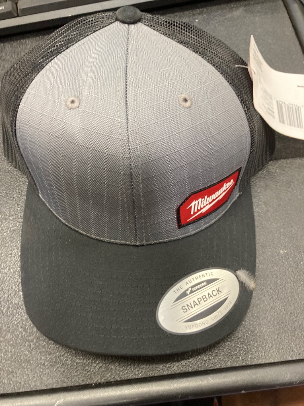 Photo 2 of Gridiron Gray Adjustable Fit Trucker Hat
