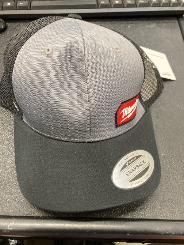 Photo 2 of Gridiron Gray Adjustable Fit Trucker Hat
