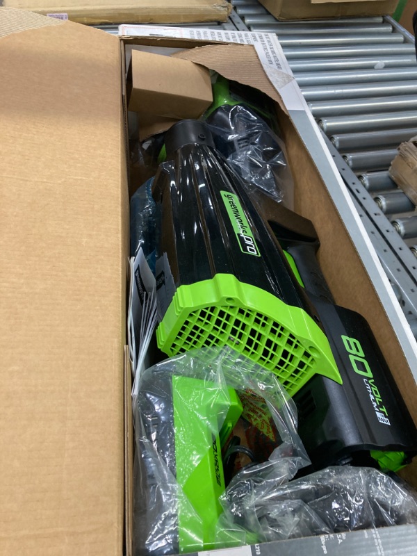 Photo 2 of Greenworks Pro 80V Cordless Brushless String Trimmer + Leaf Blower Combo, 2Ah Battery and Charger Included STBA80L210 16" Trimmer + Blower (2.0Ah)