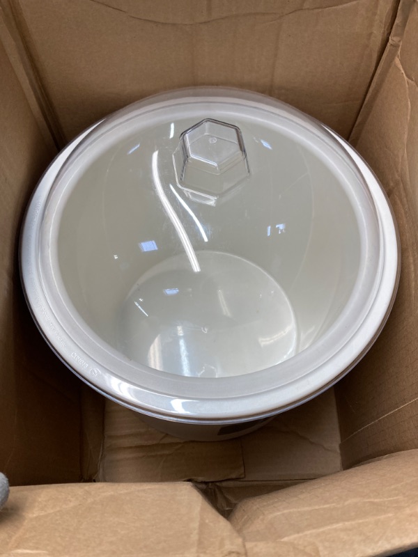 Photo 2 of Carlisle FoodService Products Coldmaster Ice Cream Server Insulated Crock with Lid for Kitchens and Restaurants, Plastic, 3 Gallons, White White Complete Unit