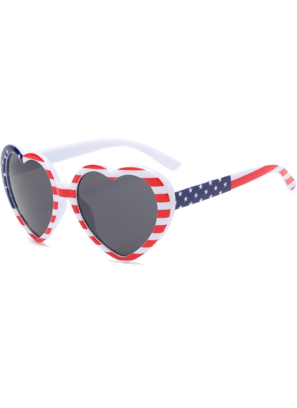 Photo 1 of (2 Pack) Gleyemor Polarized Heart Shaped Sunglasses for Women Trendy Glasses Fashion Accessories