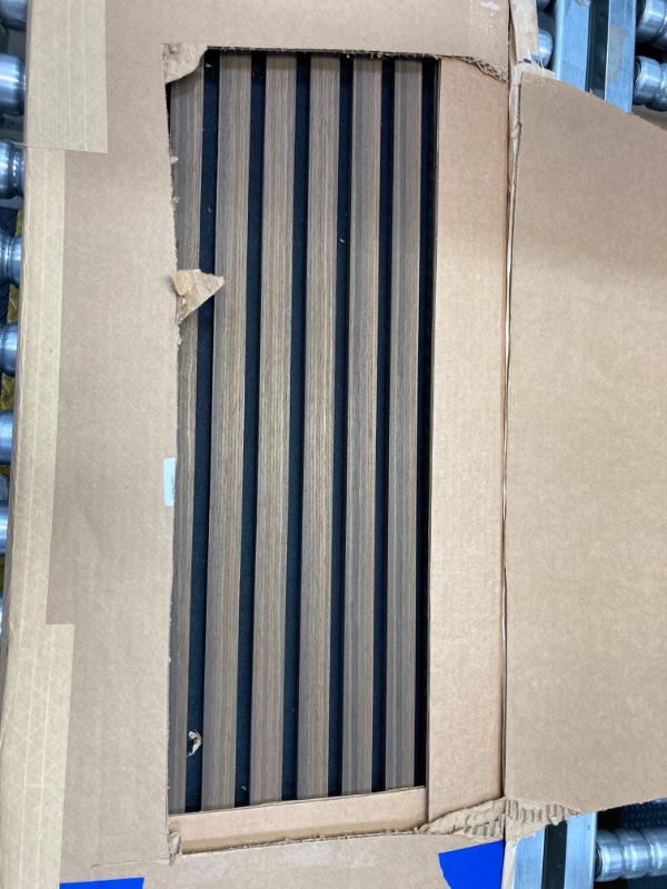 Photo 1 of **ONE PANEL**UMIACOUSTICS 1 PCS Wood Slat Panels, Diffusion Wall Panels, 47.2” x 15.7” Sound Proof Panels for Home Office Cinema 47.2" x 15.7"-1pc\ Deep Walnut