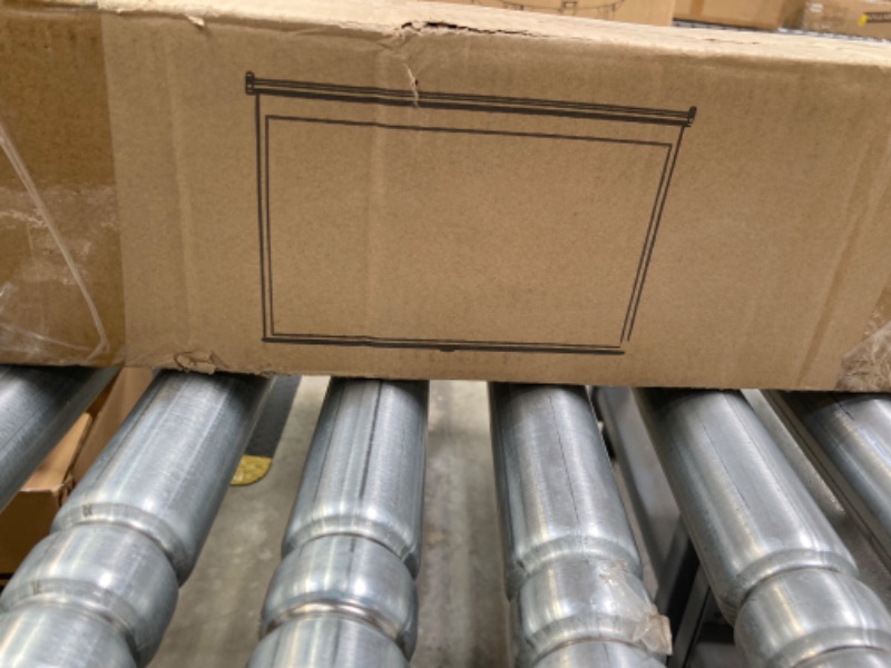 Photo 1 of VIVOHOME 100 Inch Manual Pull Down Projector Screen, 16:9 HD Retractable Widescreen for Movie Home Theater Cinema Office Video Game, Black 100" (16:9) Black